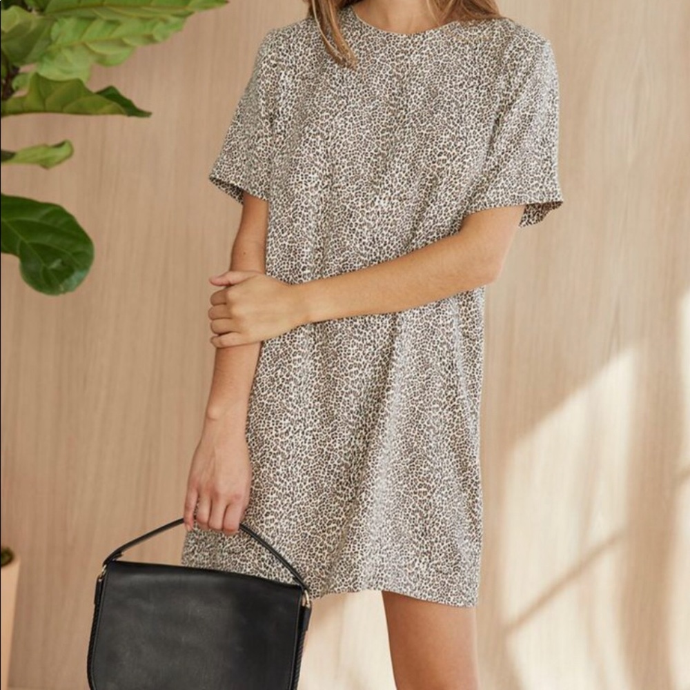 Jenni Kayne leopard T-shirt dress